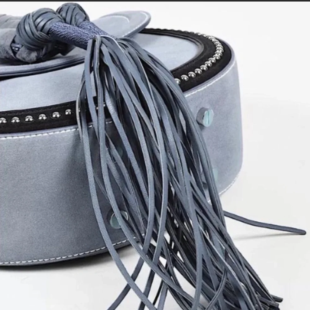 Altuzarra Ghianda Saddle Bag (Denim Suede) - Picture 4 of 6